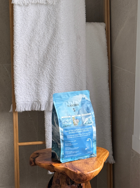 Well-being shower tablet pouch