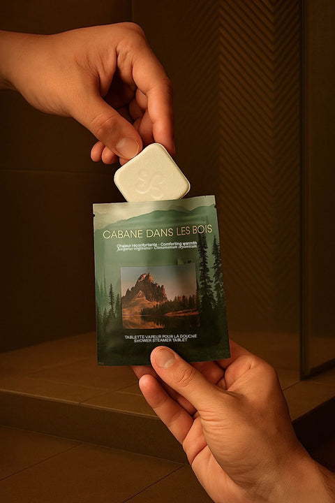 Concentrated shower tablet