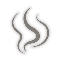 Minimal steam icon representing active aromatherapy on the Silknsoak hero banner.